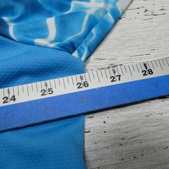 Habit Shirt Mens 2XL Blue Quarter Zip Solar-Factor UPF 40+ Fishing Performance - Picture 7 of 9